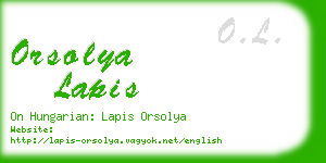 orsolya lapis business card